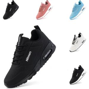 Basket Femme Chaussure De Course Sneakers Mode Respirante Chaussures De Sport Running Casual Fitness Gym Jogging Outdoor Noir Blanc Bleu Rose EU 36-42(Dwg823 Noir)