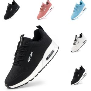 Basket Femme Chaussure De Course Sneakers Mode Respirante Chaussures De Sport Running Casual Fitness Gym Jogging Outdoor Noir Blanc Bleu Rose EU 36-42(Dwg823 Noir Blanc)