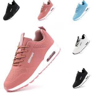Basket Femme Chaussure De Course Sneakers Mode Respirante Chaussures De Sport Running Casual Fitness Gym Jogging Outdoor Noir Blanc Bleu Rose EU 36-42(Dwg823 Rose)