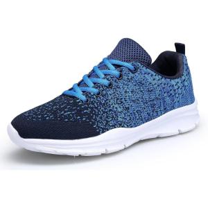 Chaussures de Course Running Sport Compétition Trail entraînement Homme Femme Basket Sneakers Outdoor Running Sports Fitness Gym Shoes(Bleu)