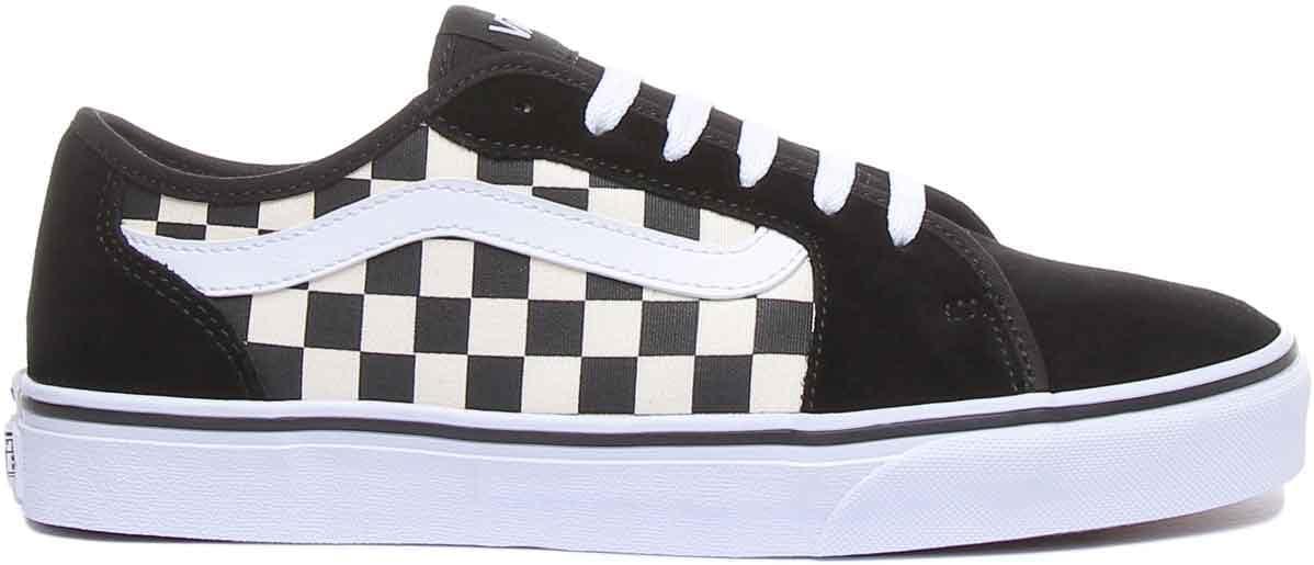 imageVans Filmore Decon SuedeCanvas Basket FemmeCheckerboard Black White