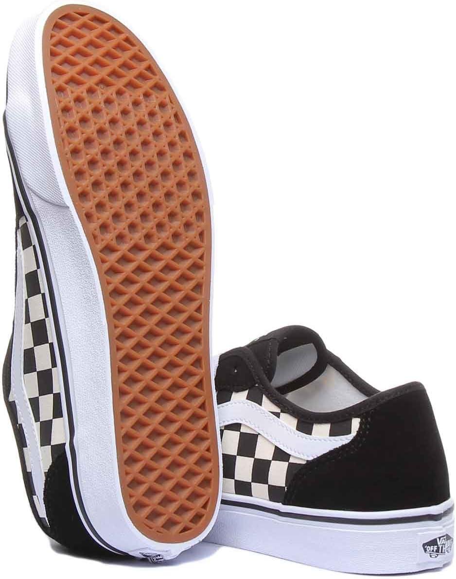 imageVans Filmore Decon SuedeCanvas Basket FemmeCheckerboard Black White