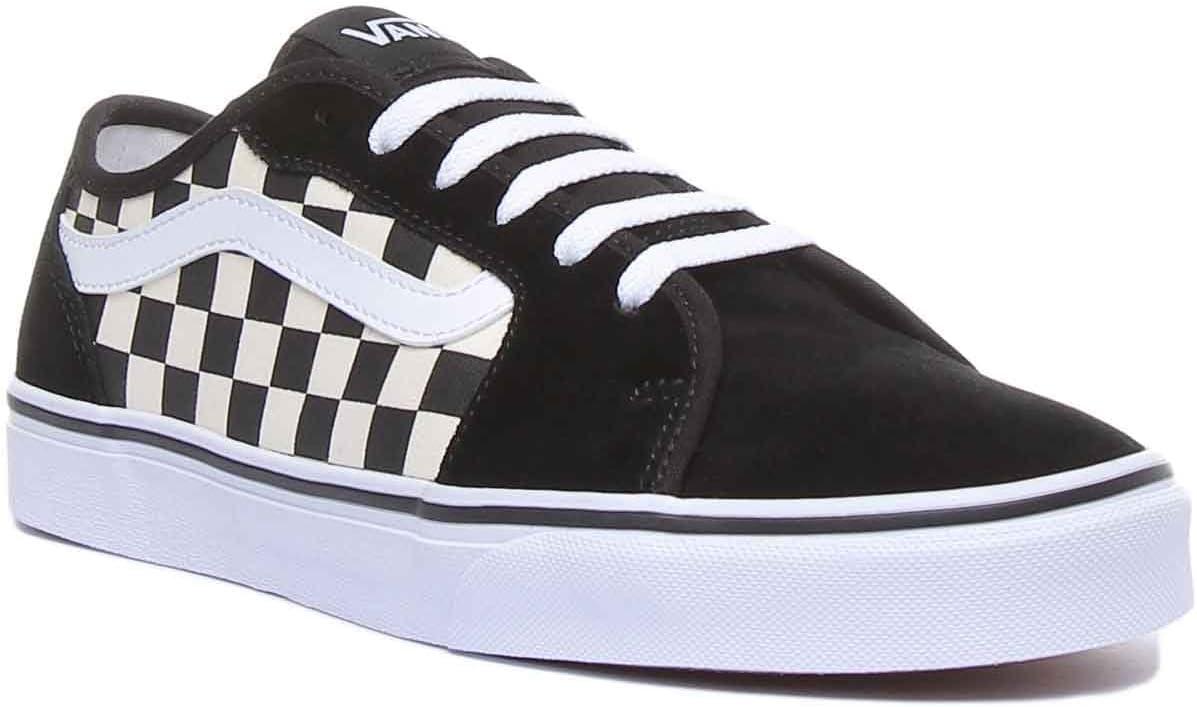 imageVans Filmore Decon SuedeCanvas Basket FemmeCheckerboard Black White