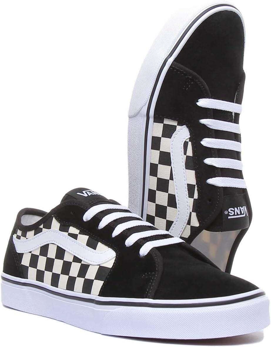 imageVans Filmore Decon SuedeCanvas Basket FemmeCheckerboard Black White