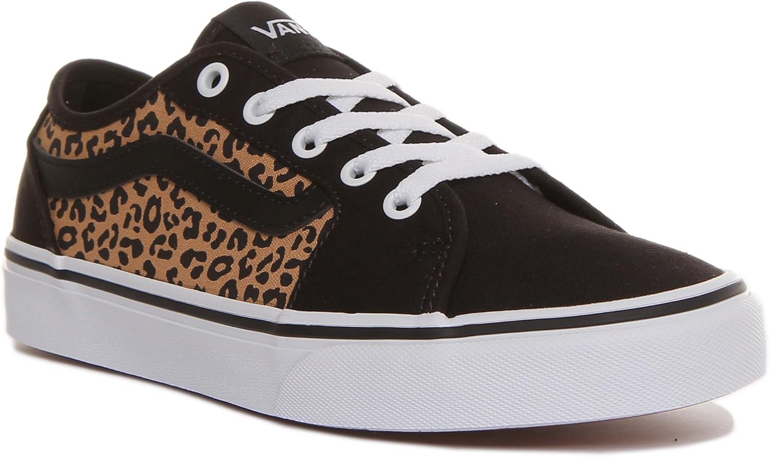 imageVans Filmore Decon SuedeCanvas Basket FemmeCheetah Black White