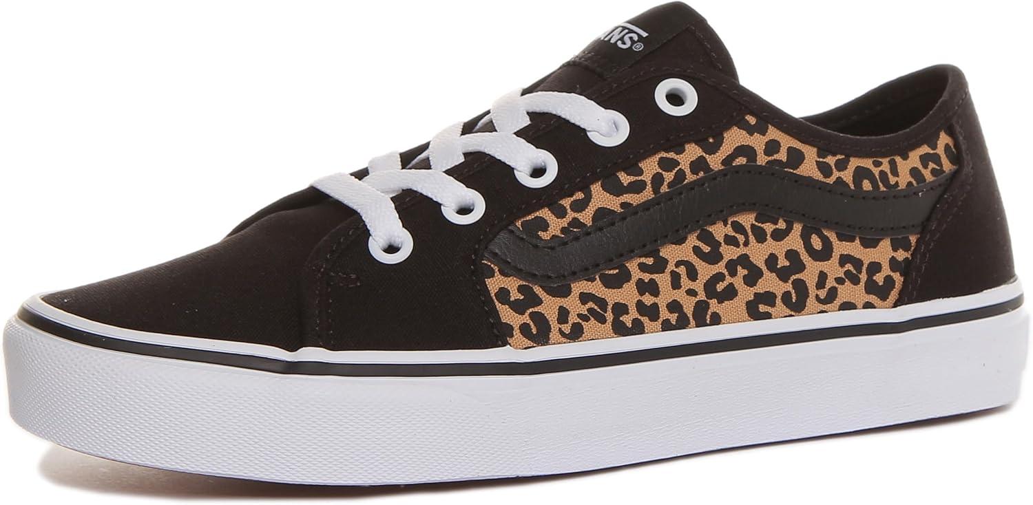 imageVans Filmore Decon SuedeCanvas Basket FemmeCheetah Black White