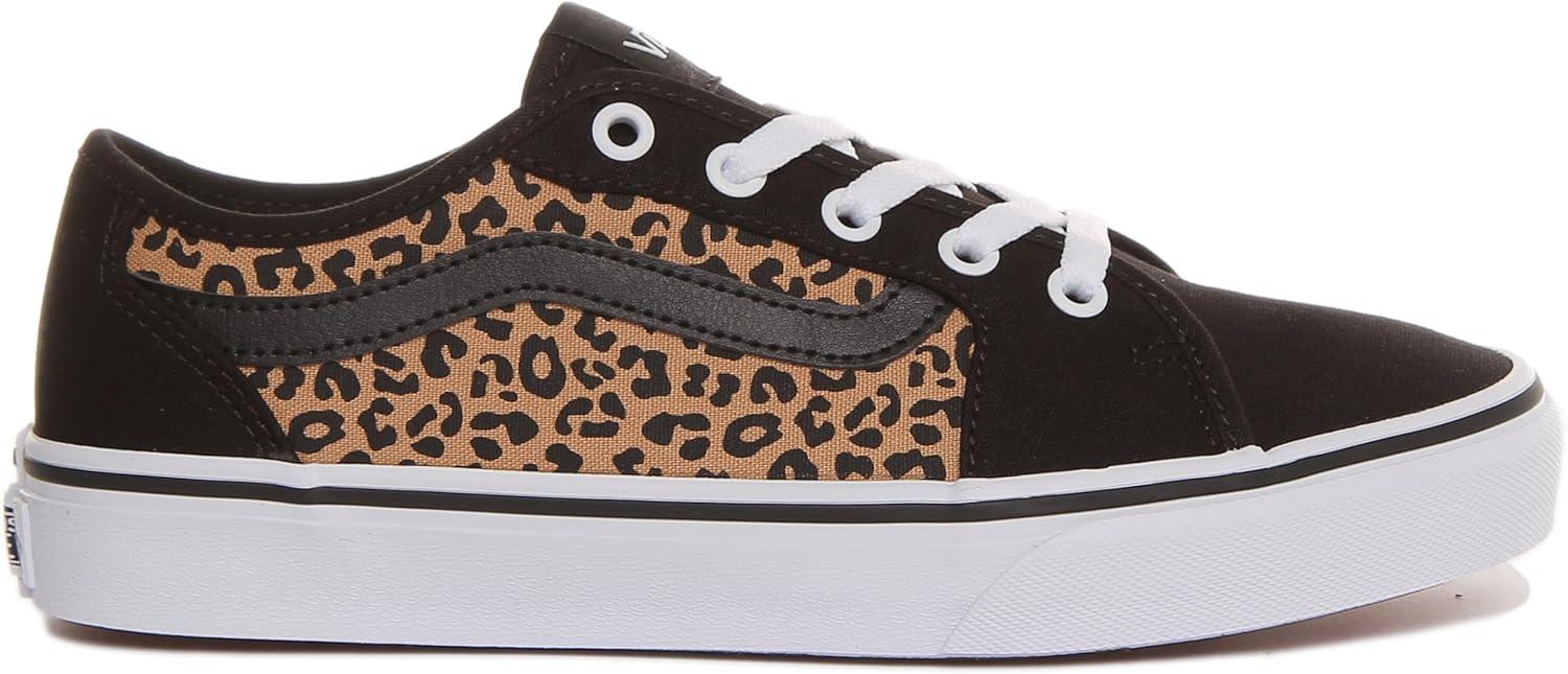 imageVans Filmore Decon SuedeCanvas Basket FemmeCheetah Black White