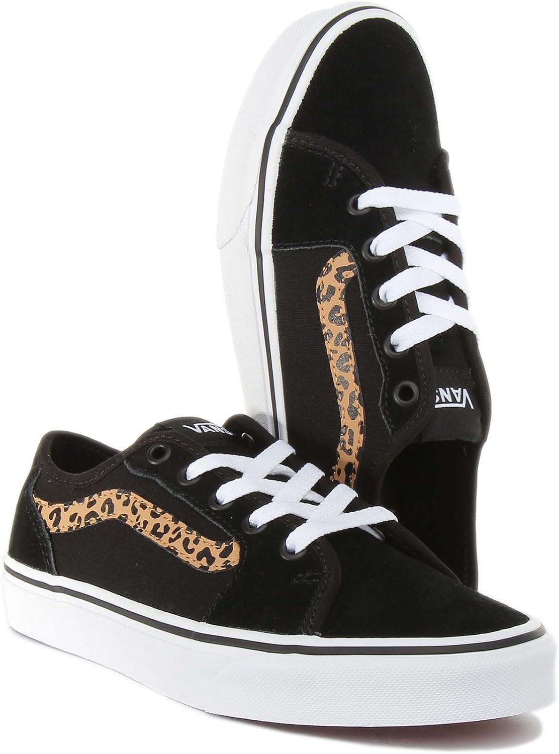 imageVans Filmore Decon SuedeCanvas Basket FemmeCheetah Stripe Black White