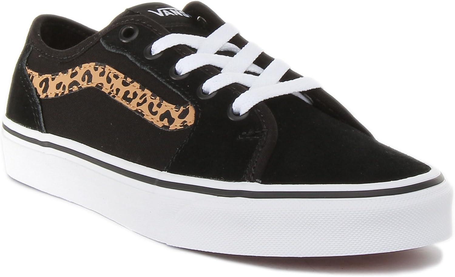imageVans Filmore Decon SuedeCanvas Basket FemmeCheetah Stripe Black White