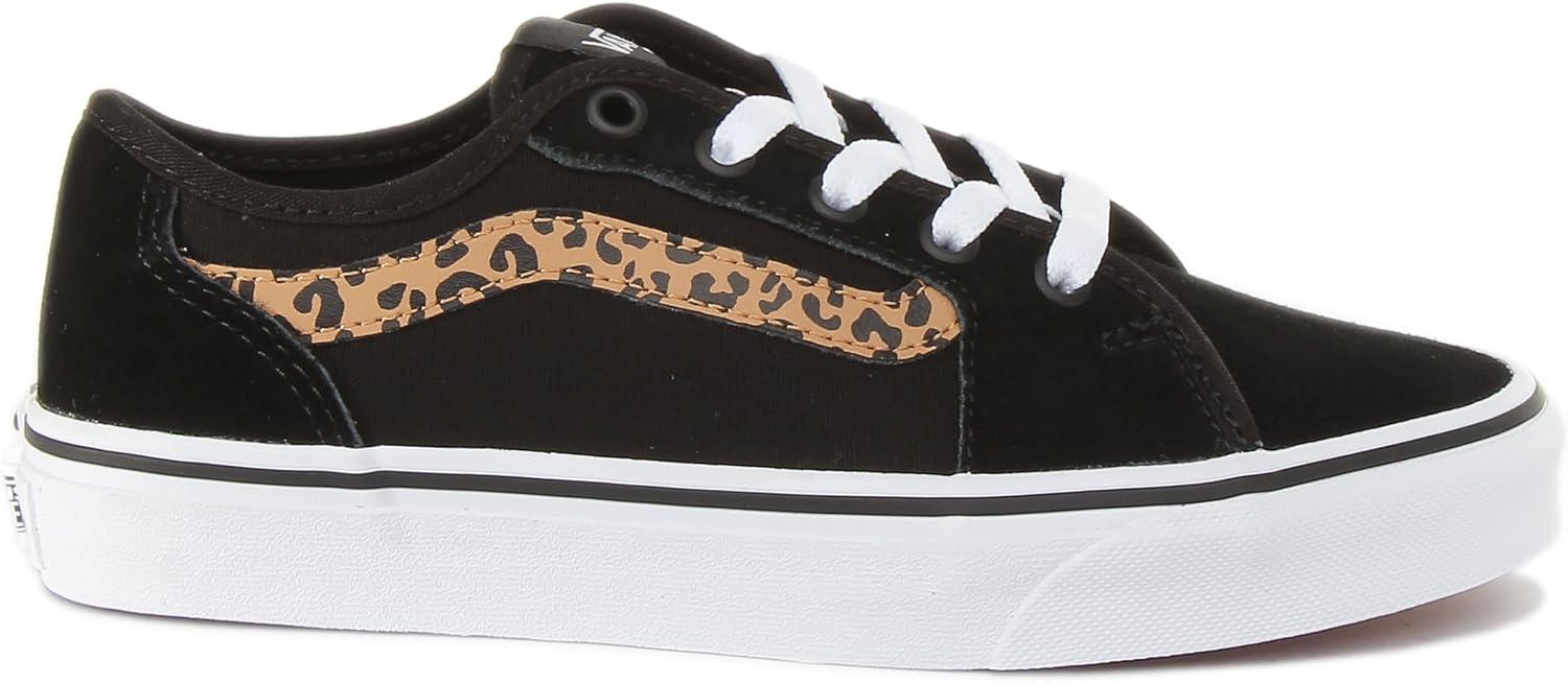 imageVans Filmore Decon SuedeCanvas Basket FemmeCheetah Stripe Black White