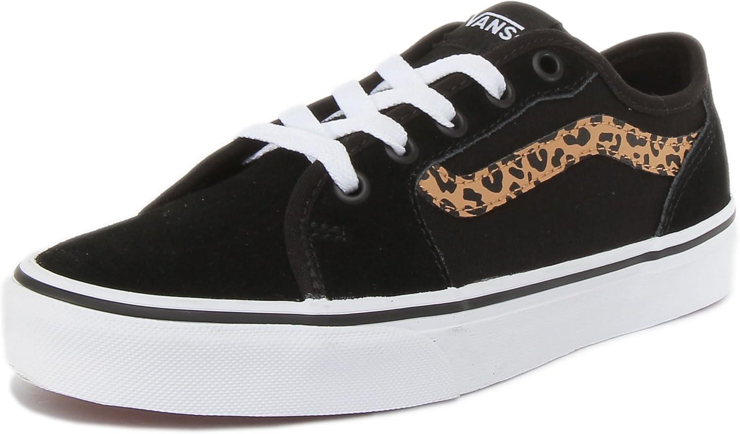 imageVans Filmore Decon SuedeCanvas Basket FemmeCheetah Stripe Black White