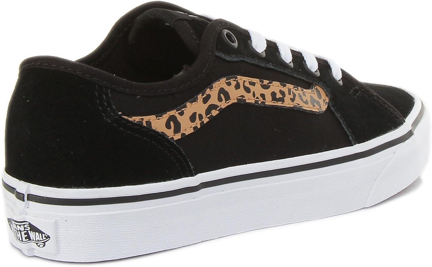 imageVans Filmore Decon SuedeCanvas Basket FemmeCheetah Stripe Black White