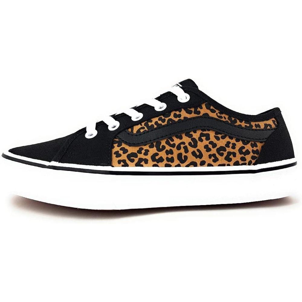 imageVans Filmore Decon SuedeCanvas Basket FemmeCheetah Black White