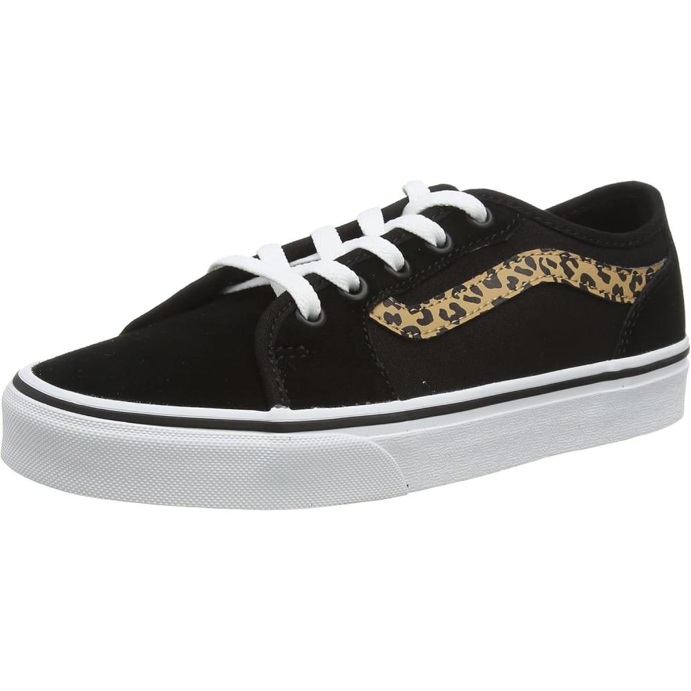 imageVans Filmore Decon SuedeCanvas Basket FemmeCheetah Stripe Black White