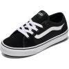 Suede Canvas Black White