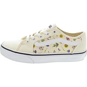 Vans Filmore Decon Suede/Canvas, Basket Femme,(Blanc Classique À Fleurs Pressées)