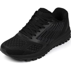 WHITIN Chaussures de Sport Running Basket Homme Femme Course Fitness Respirantes Sneakers(Noir)
