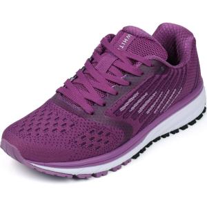 WHITIN Chaussures de Sport Running Basket Homme Femme Course Fitness Respirantes Sneakers(Violet)