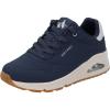 Navy Durabuck Silver Trim