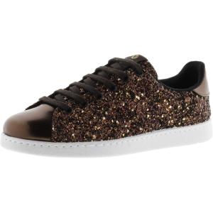 Victoria Basket Basse Tenis Paillettes & Détails Métallisés & Lacets Assortis 112558 pour Filles(Bronce)