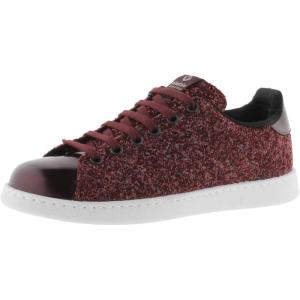 Victoria Basket Basse Tenis Paillettes & Détails Métallisés & Lacets Assortis 112558 pour Filles(Rouge Burdeos 41)