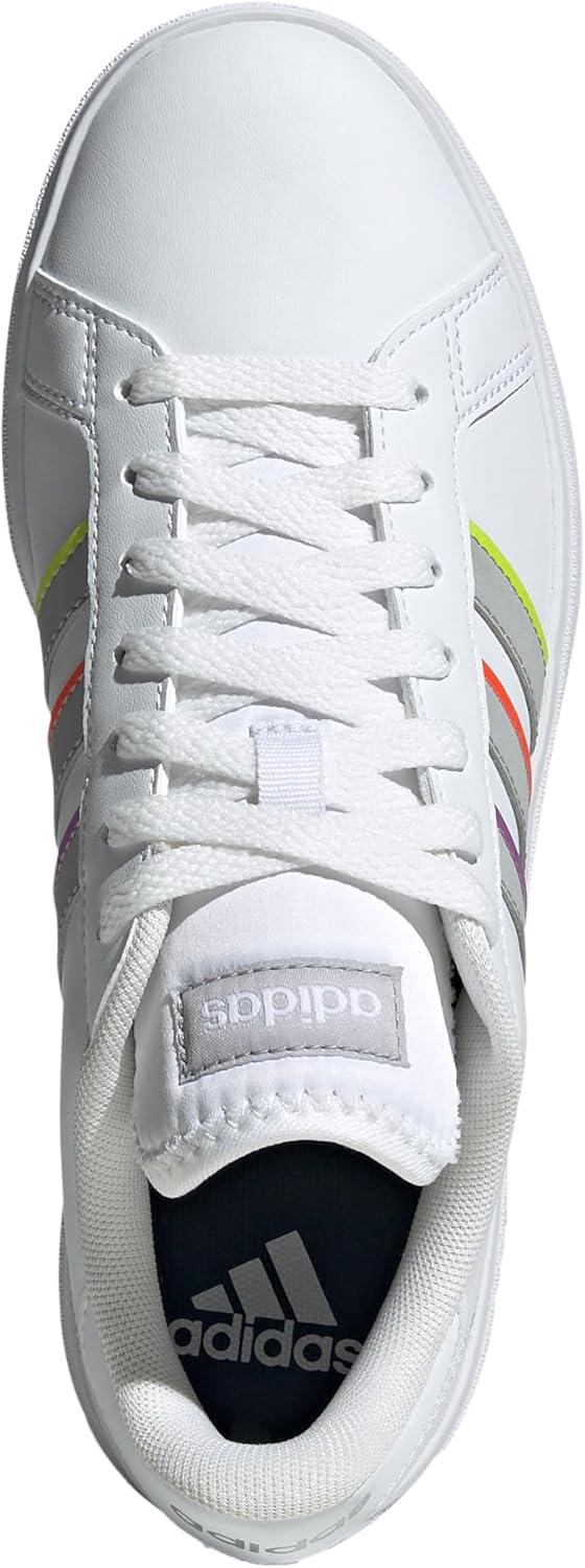 imageadidas Femme Grand Court Base 20 ShoesCloud White Grey Two Solar Slime
