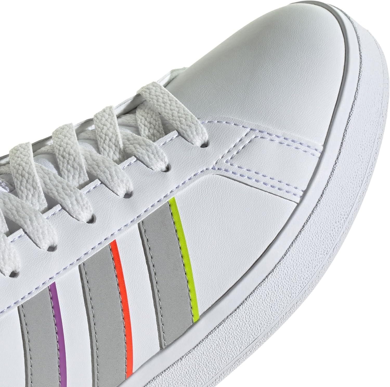 imageadidas Femme Grand Court Base 20 ShoesCloud White Grey Two Solar Slime