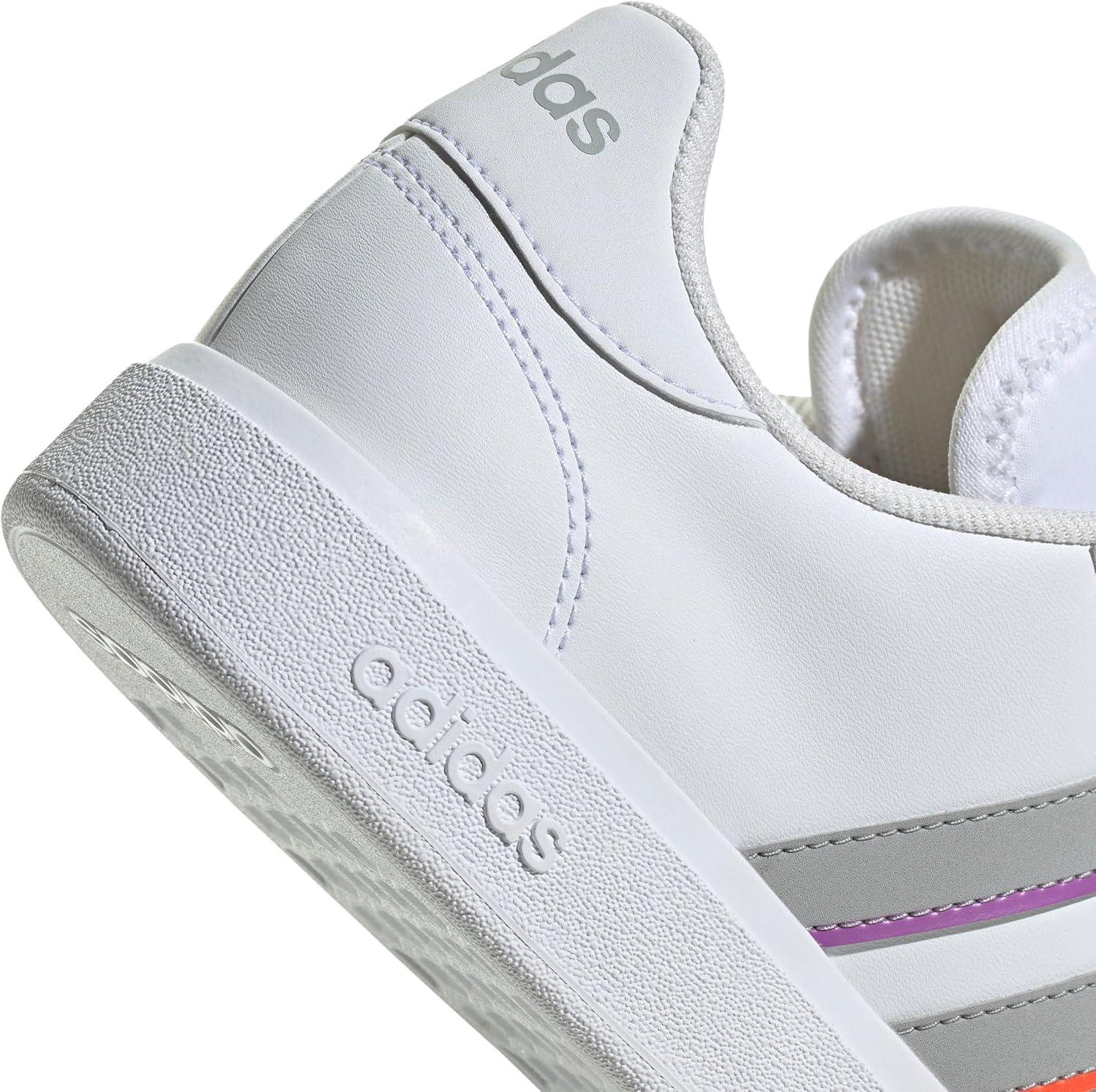 imageadidas Femme Grand Court Base 20 ShoesCloud White Grey Two Solar Slime