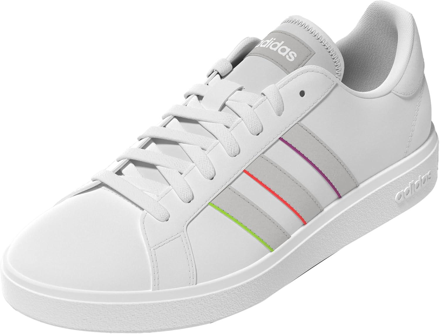 imageadidas Femme Grand Court Base 20 ShoesCloud White Grey Two Solar Slime