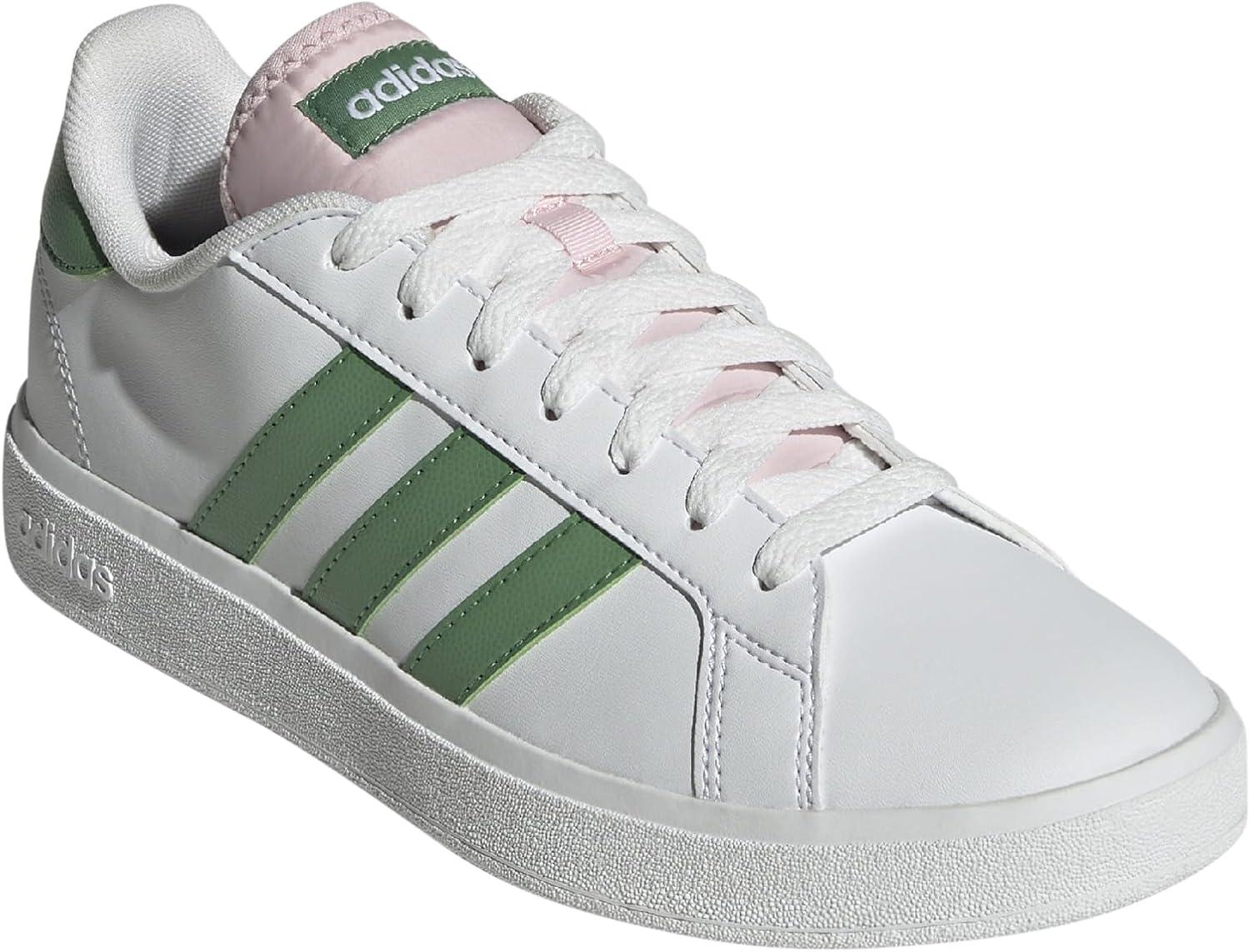 imageadidas Femme Grand Court Base 20 ShoesCloud White Preloved Green Clear Pink