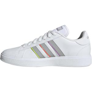 adidas Femme Grand Court Base 2.0 Shoes(Cloud White Grey Two Solar Slime)