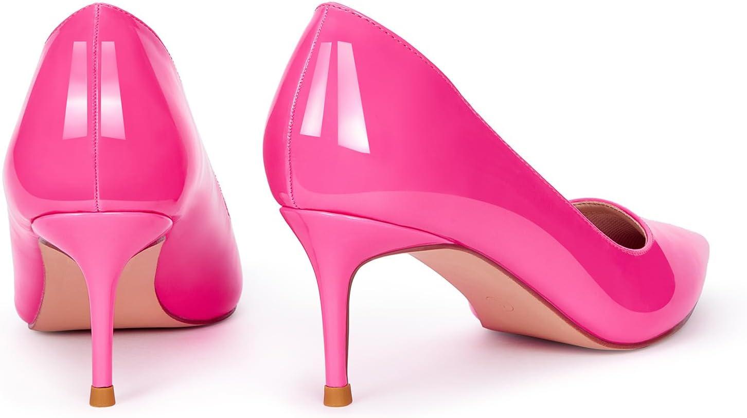imageEscarpins Stilettos pour Femmes Stilettos Talons Hauts Pointus Fashion Escarpins Stilettos Bout ferm pour ftes banquets Occasions FormellesRose Fluorescent