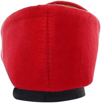 imageFemmes Bout Pointu Ballerines Poids Lger Plat EscarpinRouge Flanelle