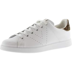 Victoria Basket Basse Tenis Cuir & Arrière Pailleté & Logo Perforé 1125104 pour Filles(Leopardo)