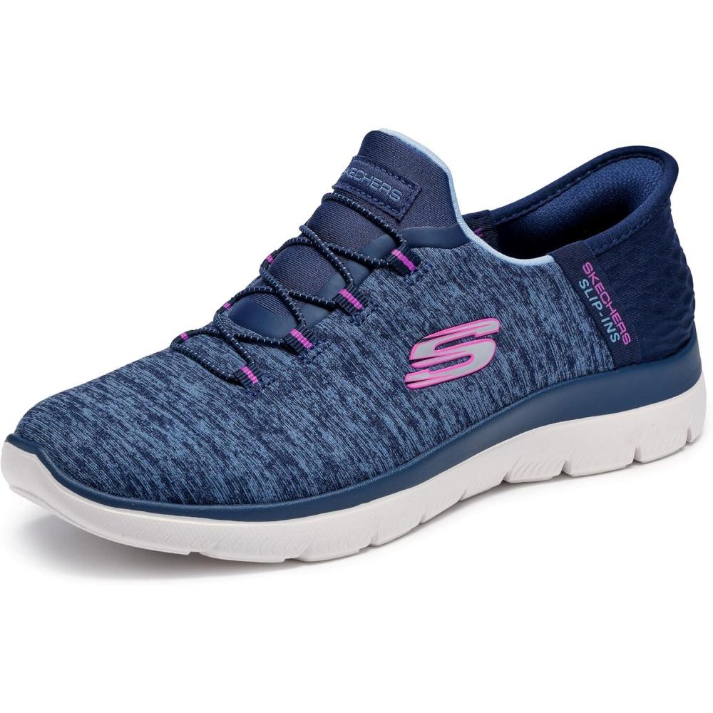 image:imageSkechers Summits Dazzling Haze BasketFemmeNavy Mesh Purple Trim