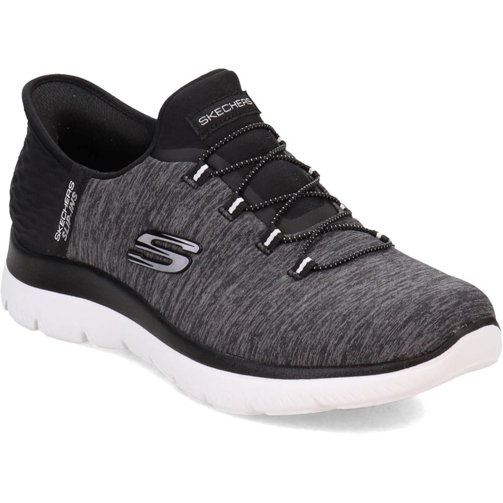 image:imageSkechers Summits Dazzling Haze BasketFemmeNoir Blanc Gris