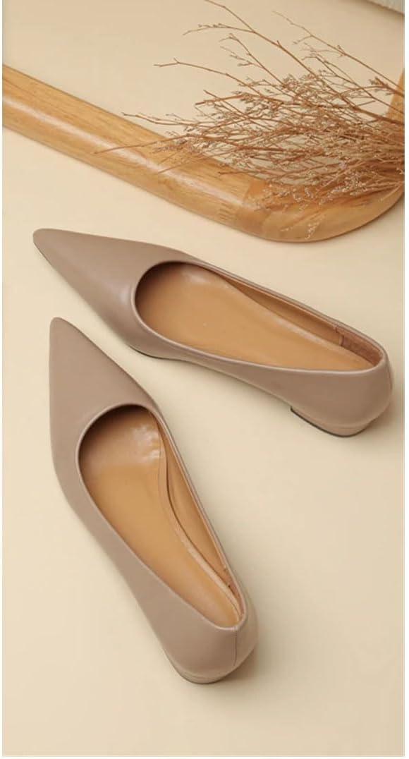 image:imageEscarpins bout pointu pour femmes talons hauts chaussures formellesbeige