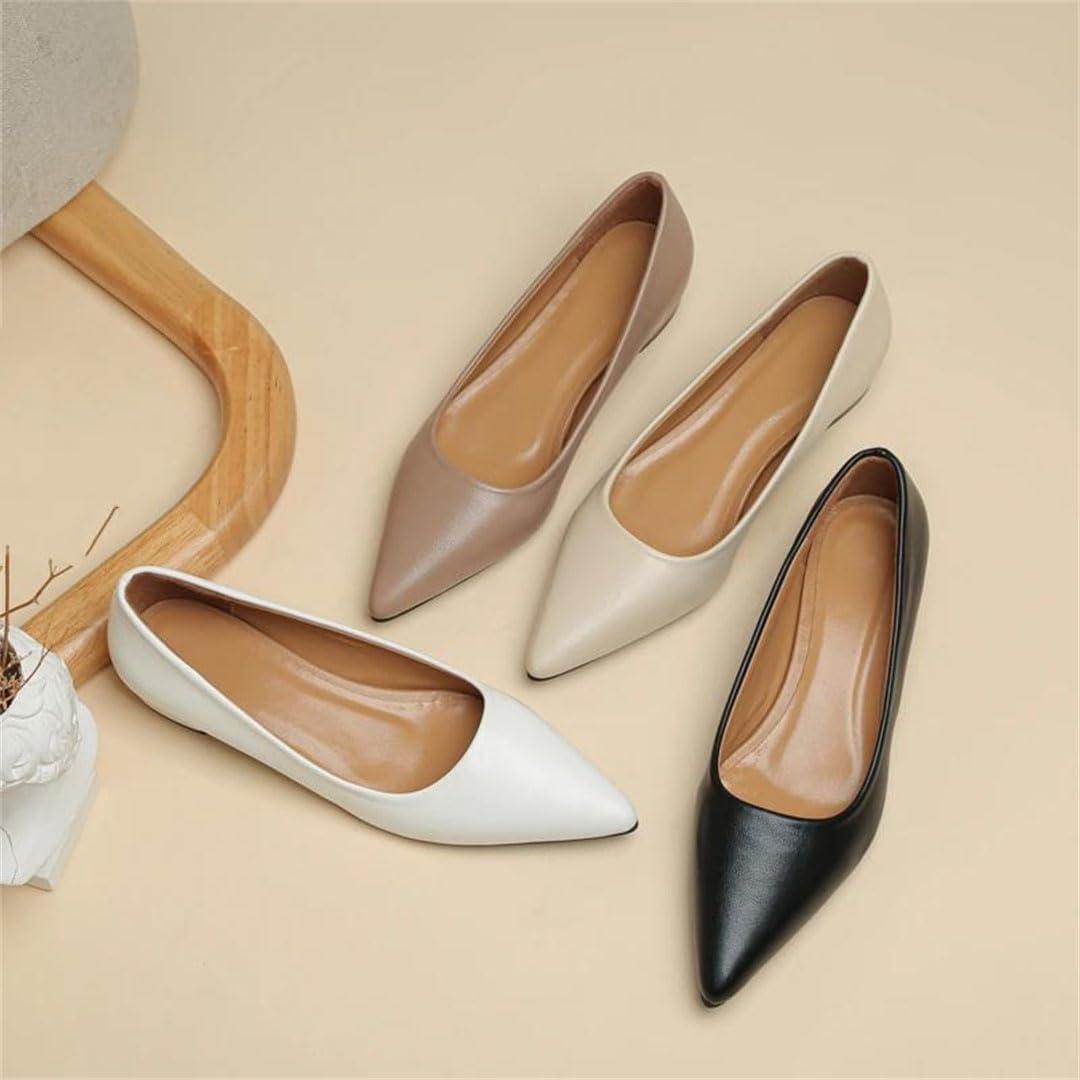image:imageEscarpins bout pointu pour femmes talons hauts chaussures formellesbeige