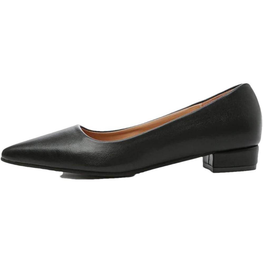 image:imageEscarpins bout pointu pour femmes talons hauts chaussures formellesNoir