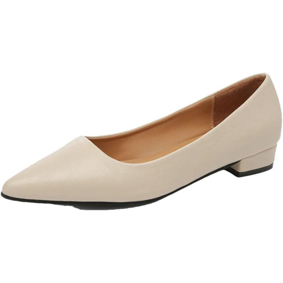 image:imageEscarpins bout pointu pour femmes talons hauts chaussures formellesbeige