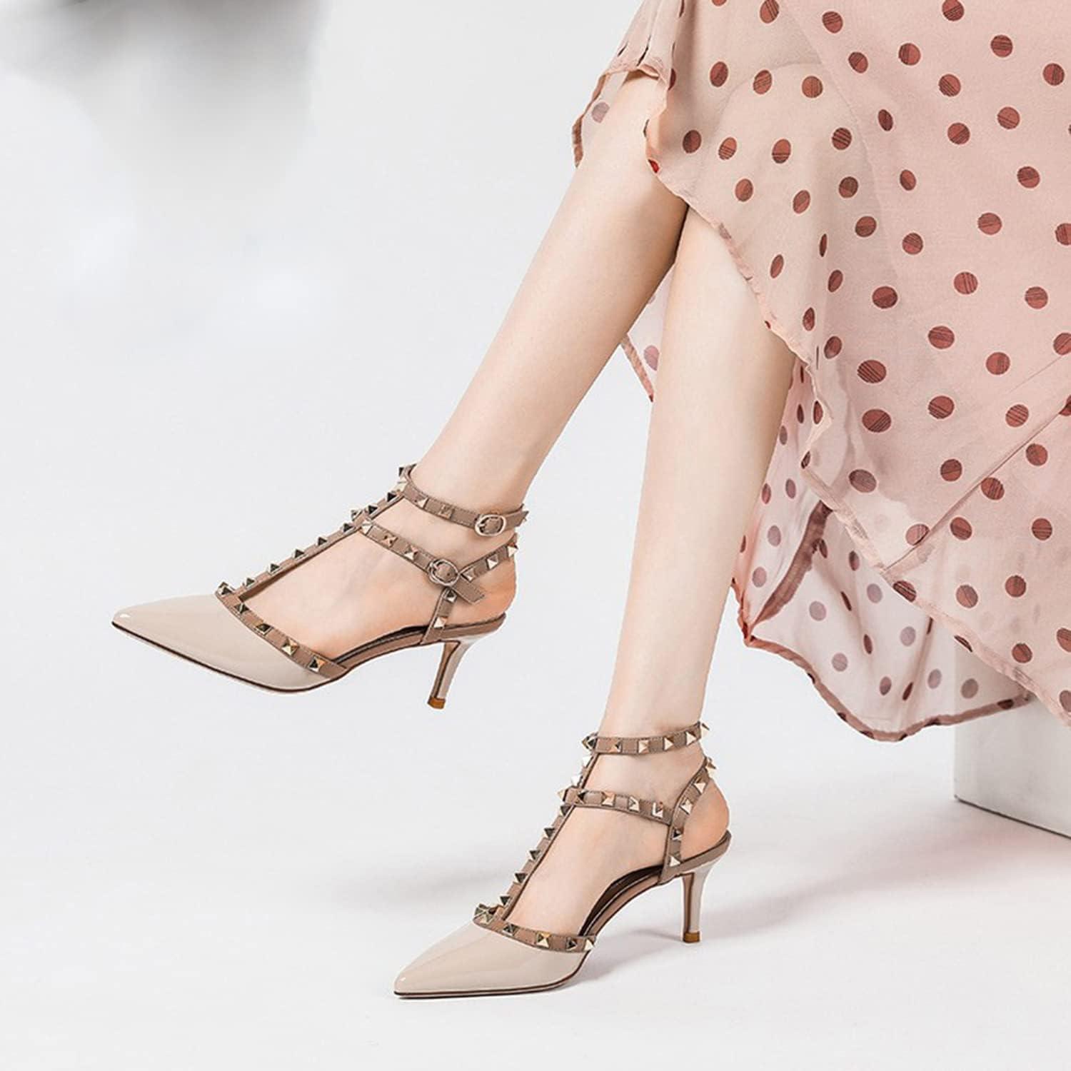 image:imageEscarpins Talons Hauts Bout Pointu pour FemmesBeige