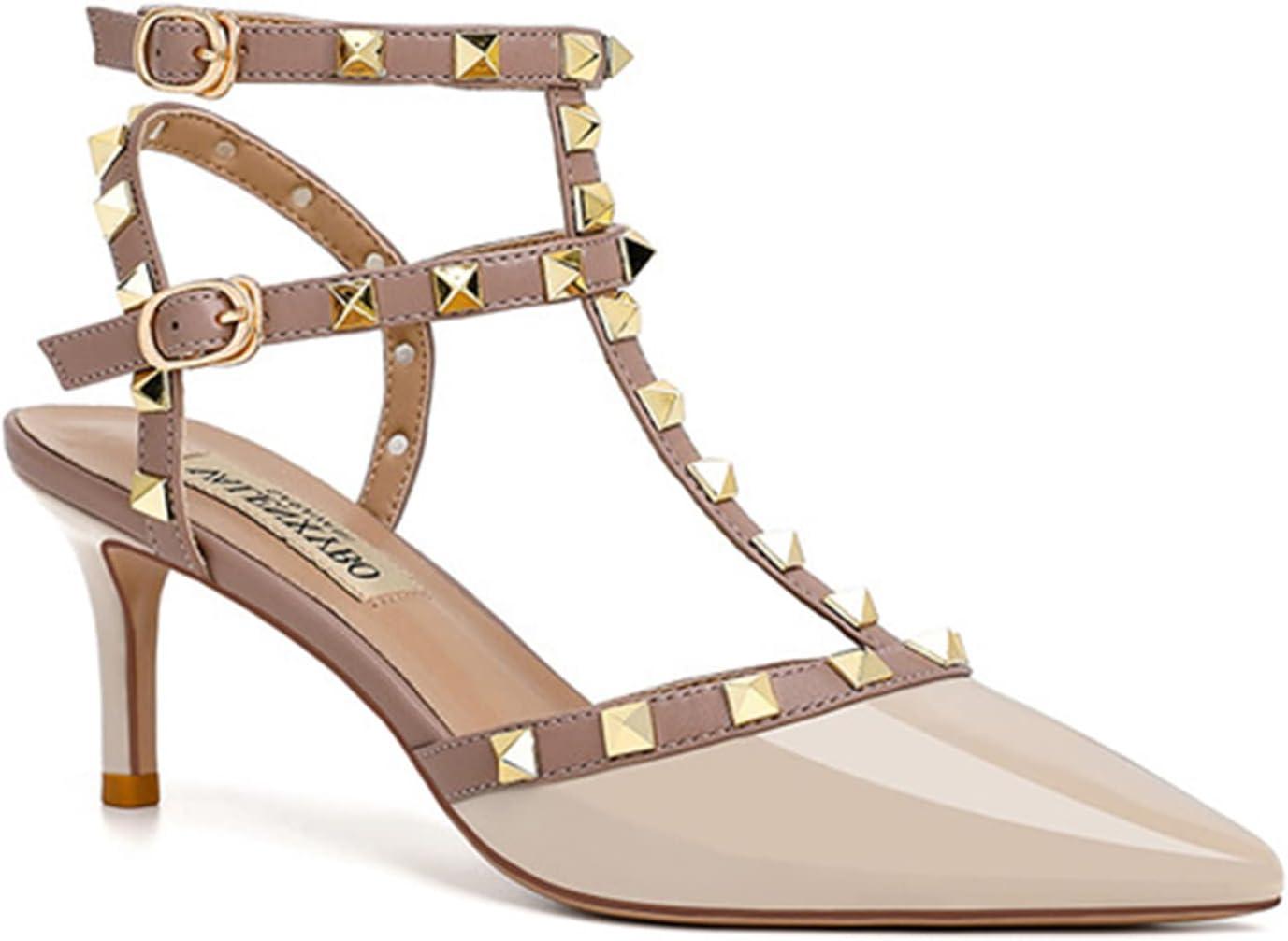 image:imageEscarpins Talons Hauts Bout Pointu pour FemmesBeige