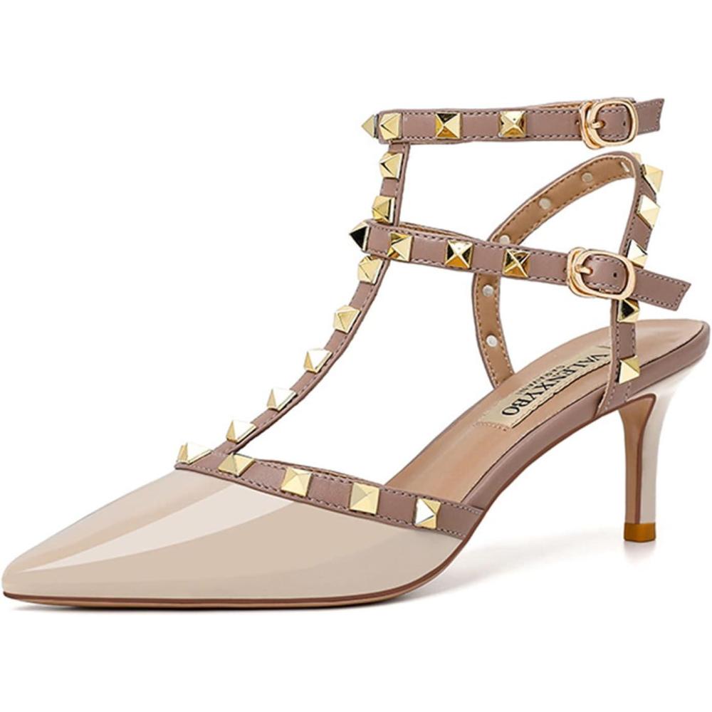 image:imageEscarpins Talons Hauts Bout Pointu pour FemmesBeige