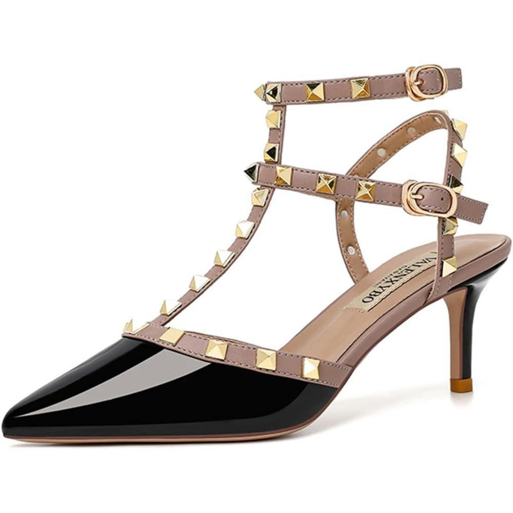 image:imageEscarpins Talons Hauts Bout Pointu pour FemmesBlack Noir