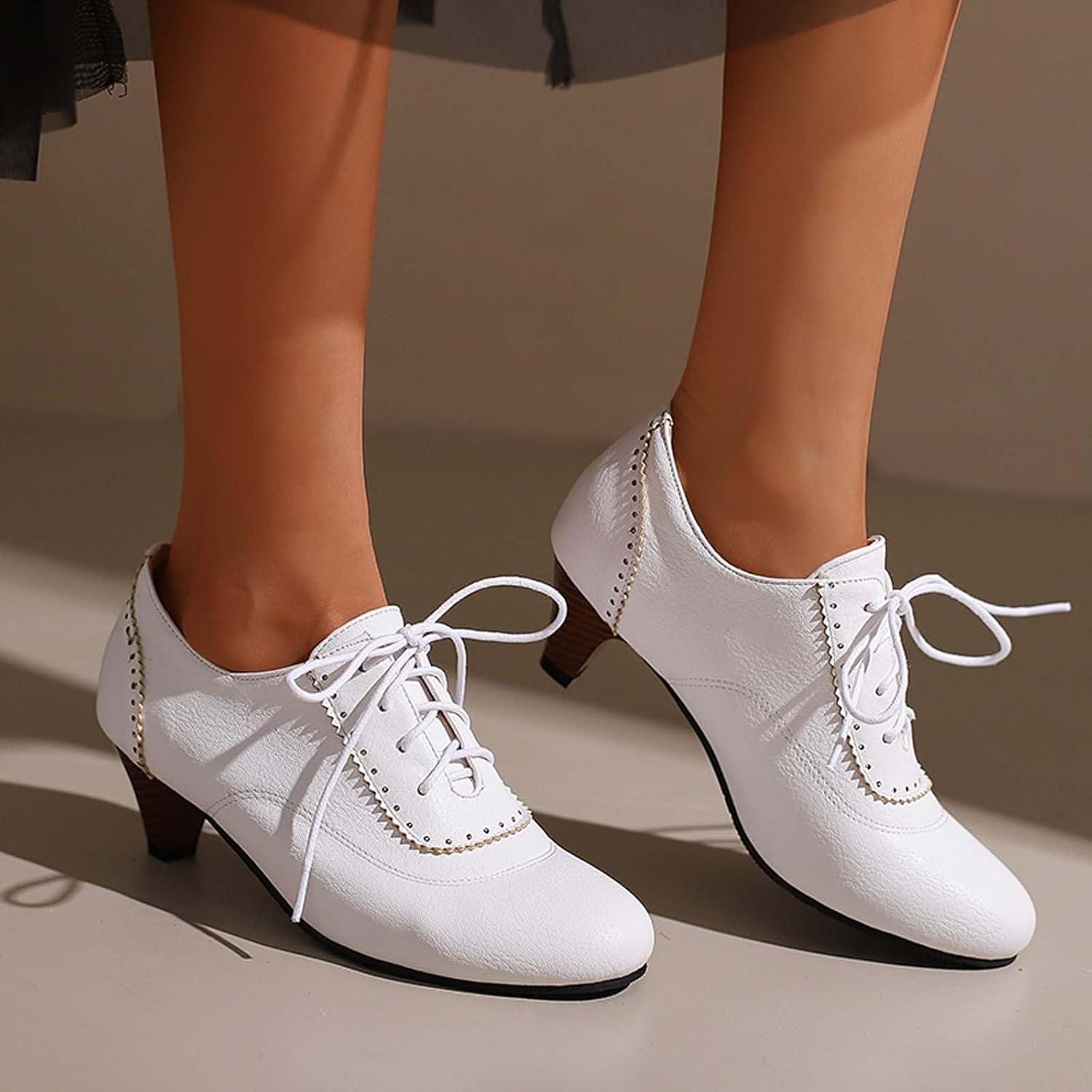image:imageChaussures Dirndl pour femme Escarpins talons Sandales lanires Escarpins lanires Chaussures de marie Talon bloc Ballerines lgantes pour Dirndl Chaussures de travail blanchesBlanc E