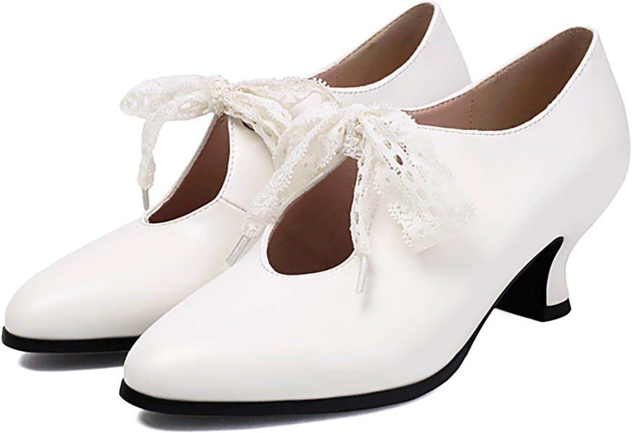 image:imageChaussures Dirndl pour femme Escarpins talons Sandales lanires Escarpins lanires Chaussures de marie Talon bloc Ballerines lgantes pour Dirndl Chaussures de travail blanchesBlanc 1