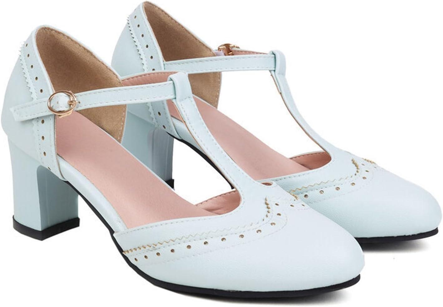 image:imageChaussures Dirndl pour femme Escarpins talons Sandales lanires Escarpins lanires Chaussures de marie Talon bloc Ballerines lgantes pour Dirndl Chaussures de travail blanchesBleu B