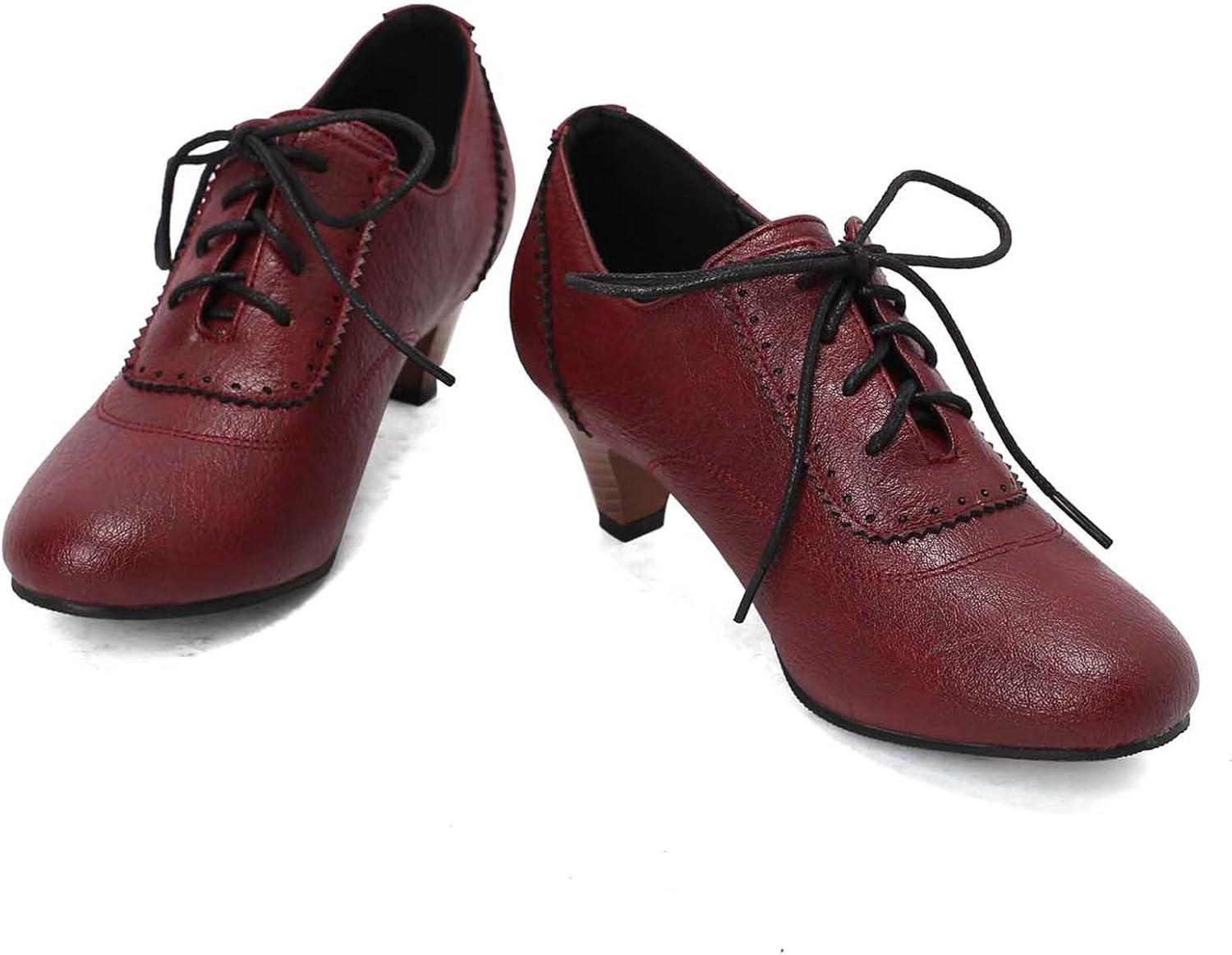 image:imageChaussures Dirndl pour femme Escarpins talons Sandales lanires Escarpins lanires Chaussures de marie Talon bloc Ballerines lgantes pour Dirndl Chaussures de travail blanchesBrick Red E