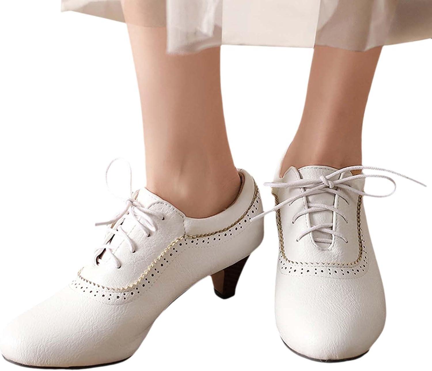 image:imageChaussures Dirndl pour femme Escarpins talons Sandales lanires Escarpins lanires Chaussures de marie Talon bloc Ballerines lgantes pour Dirndl Chaussures de travail blanchesD Blanc