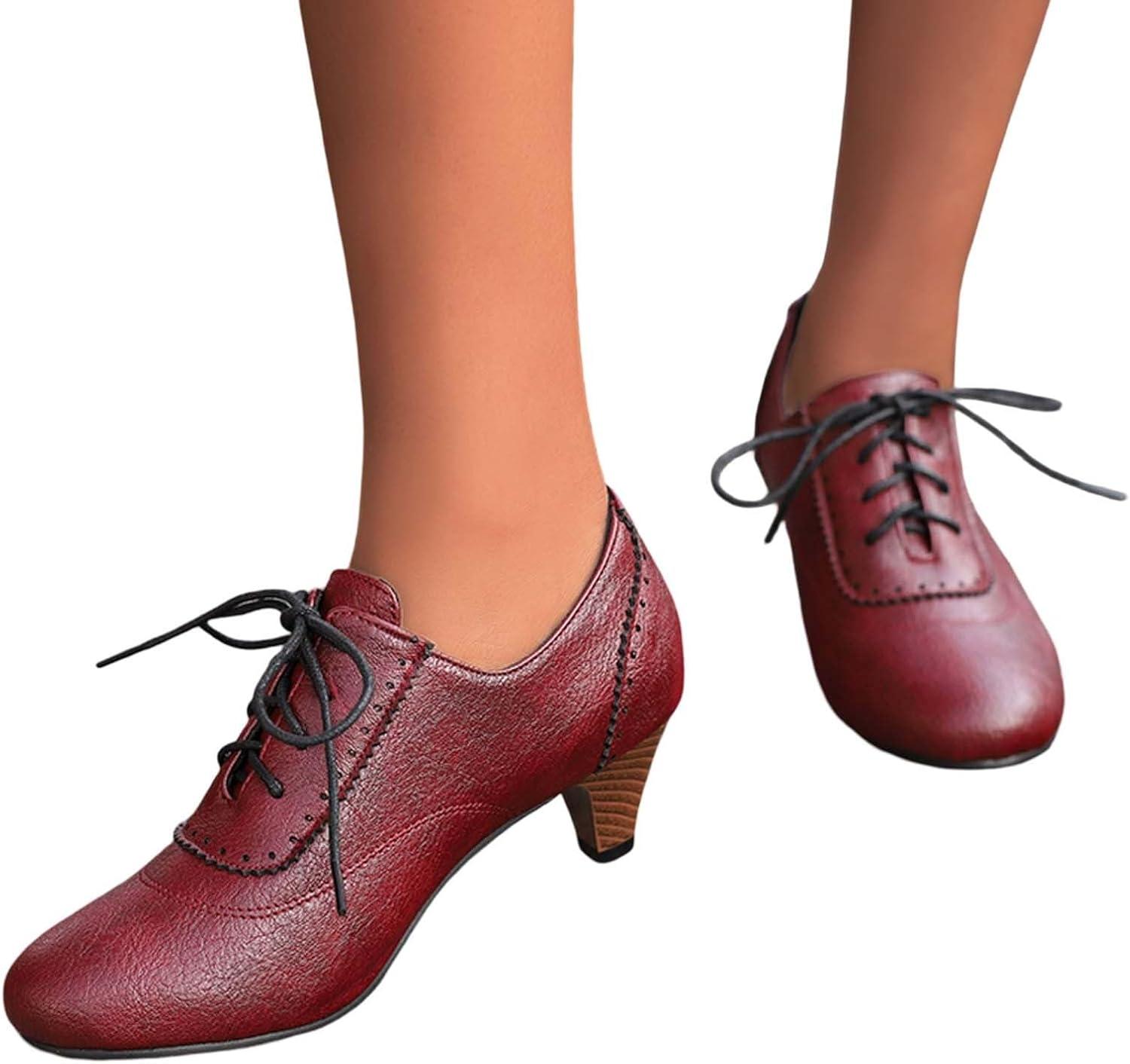 image:imageChaussures Dirndl pour femme Escarpins talons Sandales lanires Escarpins lanires Chaussures de marie Talon bloc Ballerines lgantes pour Dirndl Chaussures de travail blanchesBrick Red E